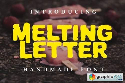 Melting Letter Font