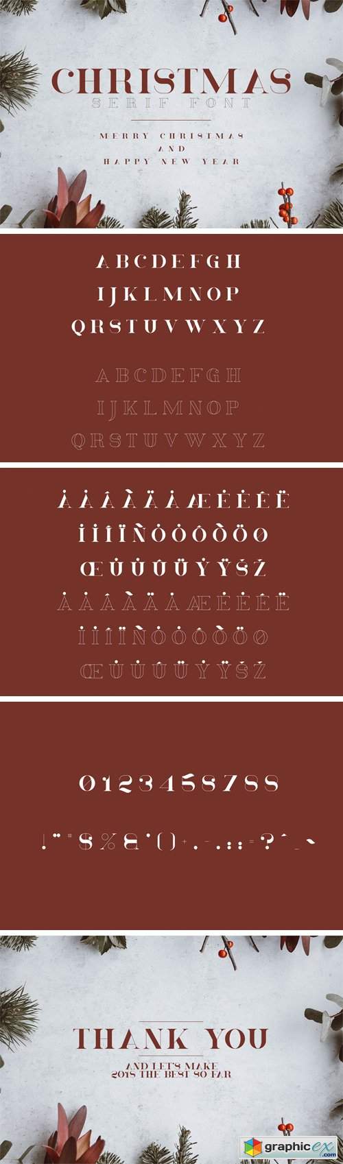 Christmas - Serif Font