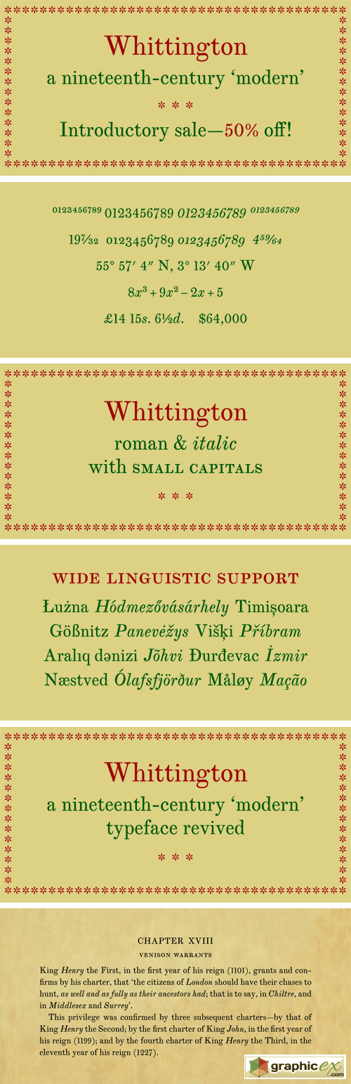 Whittington Font Family
