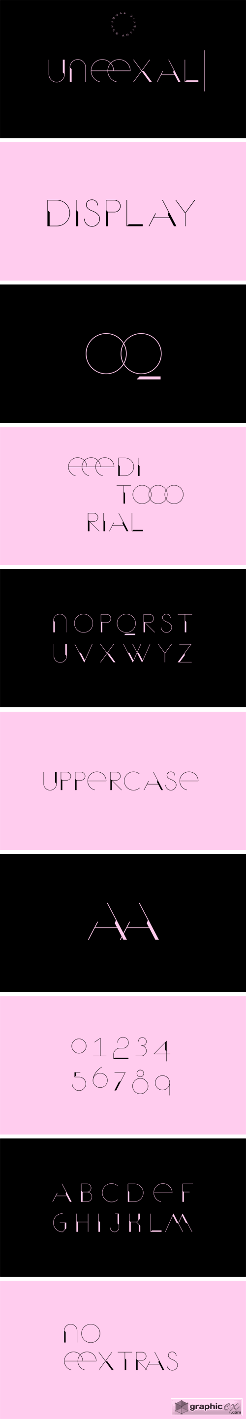 UNEEXAL Display Typeface