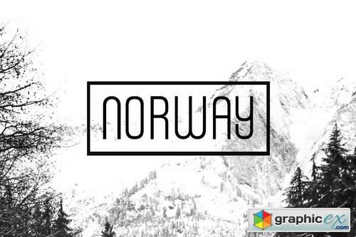 NORWAY - Unique Display Typeface