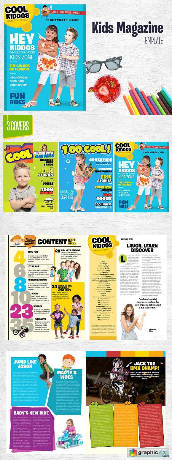 Kids Magazine Template