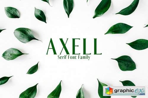 Axell Serif Font Family Pack