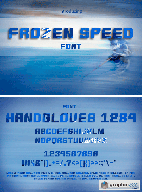 Frozen Speed Font