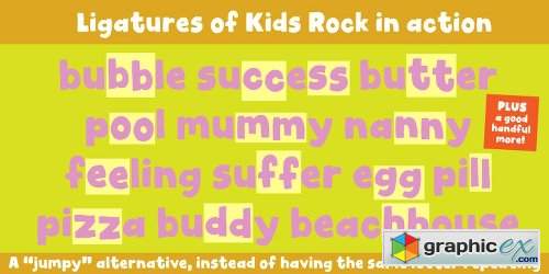Kids Rock Font Family - 2 Fonts