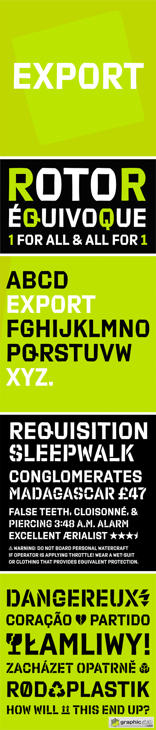 Export Font Family