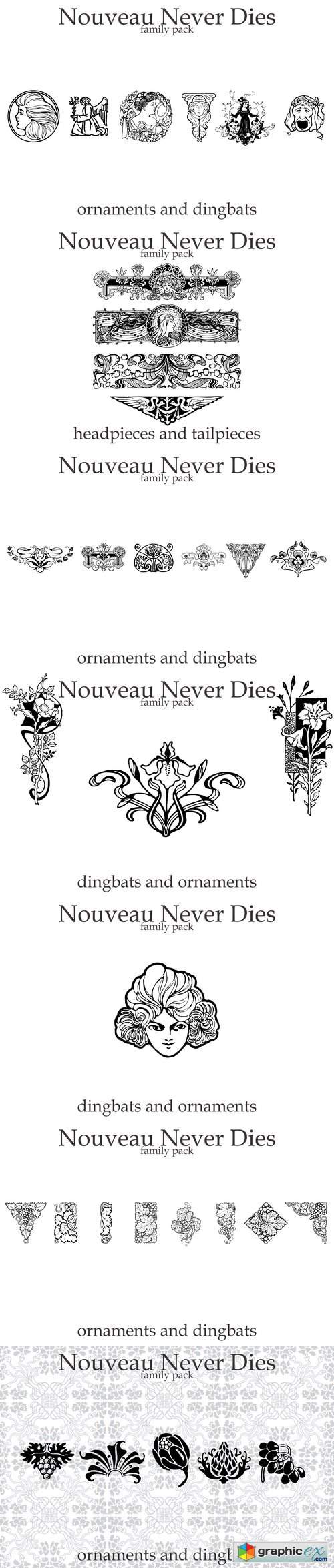 Nouveau Never Dies Family