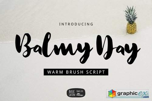 Balmy Day Brush Font