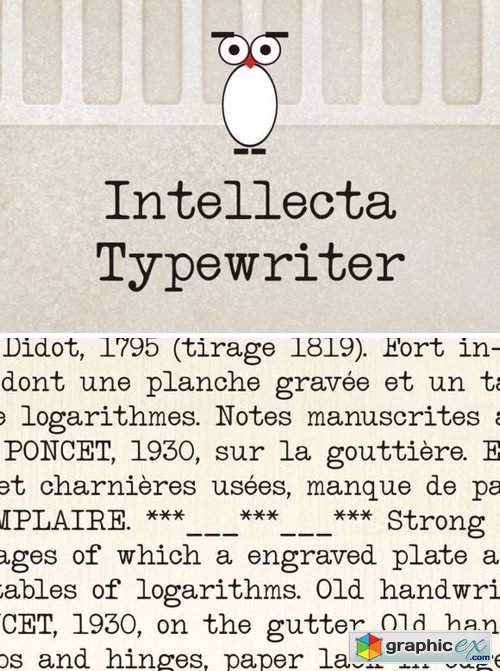 Intellecta Typewriter Font