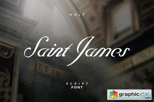 Saint James The Blessed Script Font