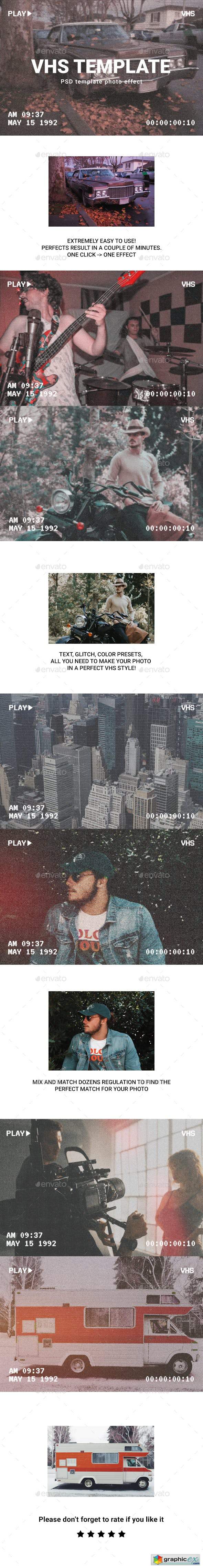 Vhs photo template