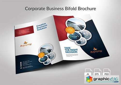 Corporate Business Bifold Brochure 3314009