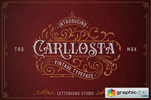 Carllosta - Layered Font (+EXTRAS)