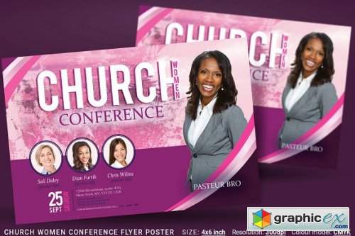 Church Women Conference Flyer Poster 3363592