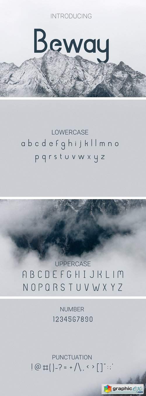 Beway Typeface