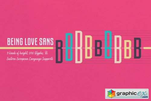 Being Love Duo Font Family - 2 Fonts