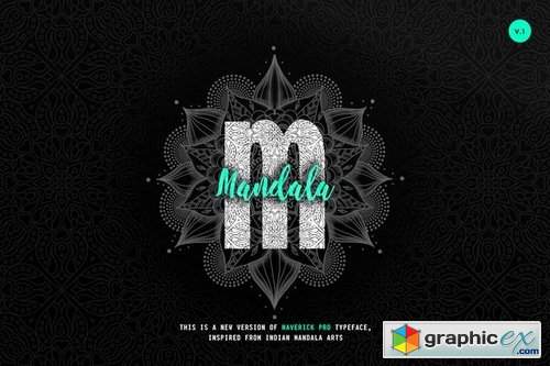 Maverick Mandala - Textured Typeface + WebFont