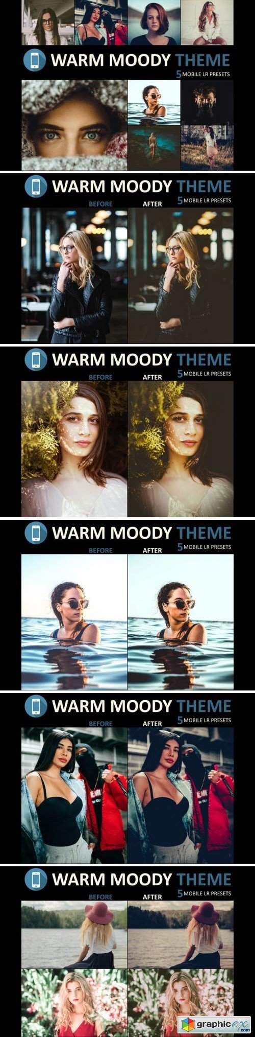 Neo Warm Moody mobile lightroom presets