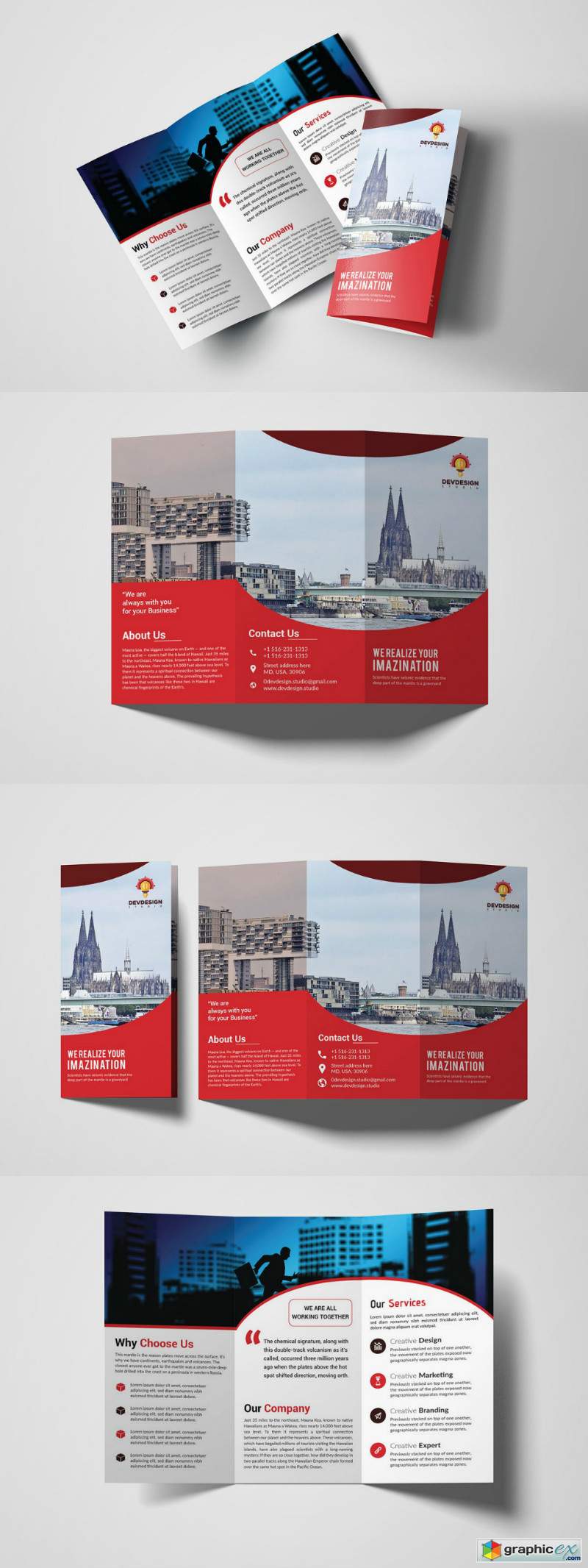 Corporate Trifold Brochure Design 3309890
