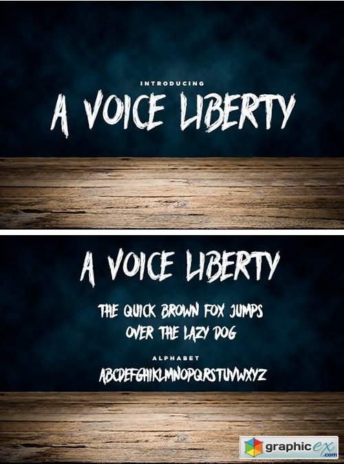 A Voice Liberty Font