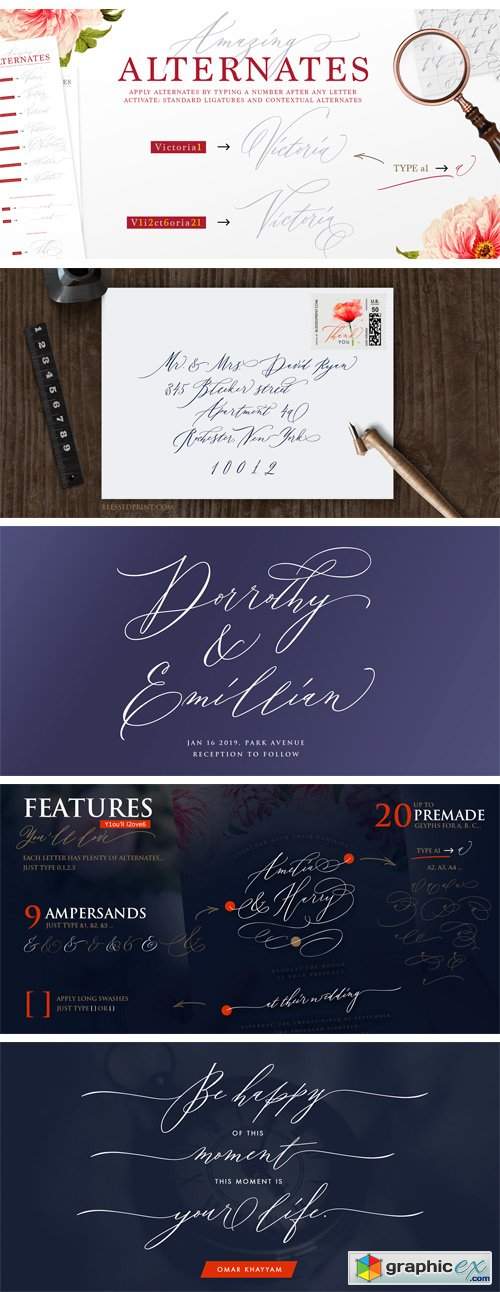 Outstanding Victoria Font Family