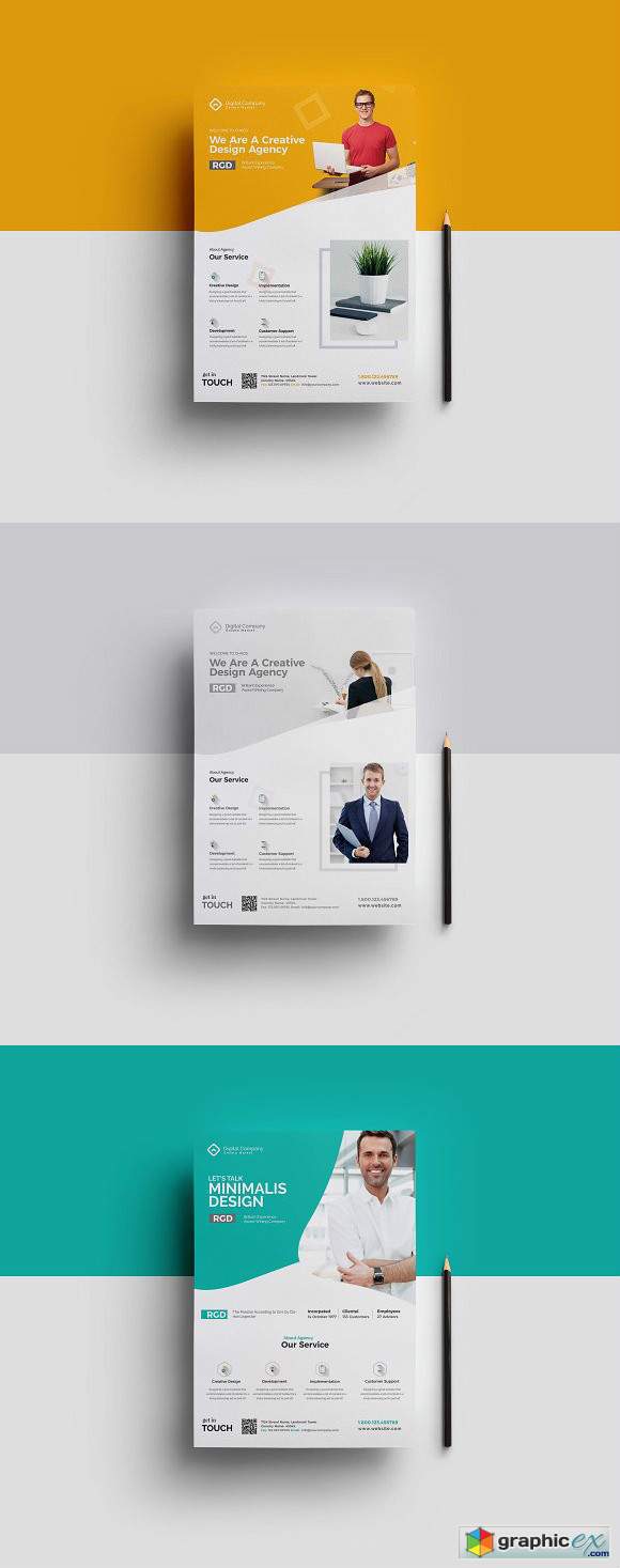 Corporate Flyer PSD Template VO2