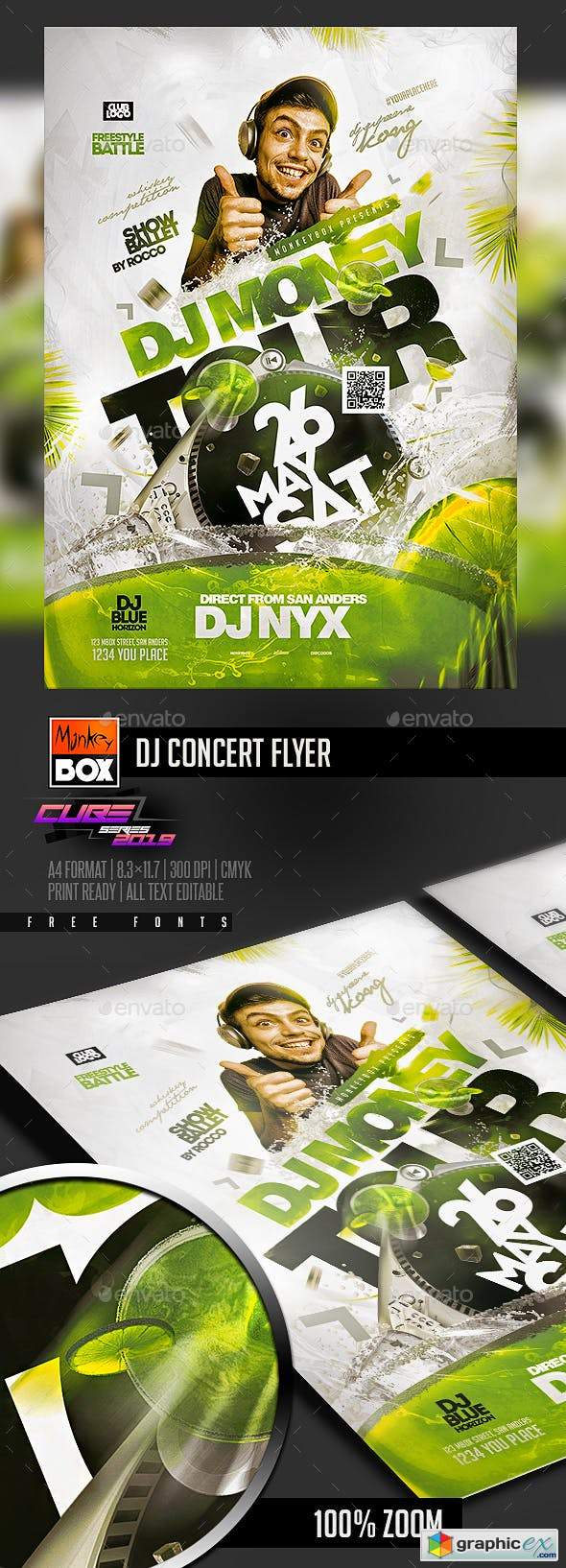 Dj Concert Flyer 23166672