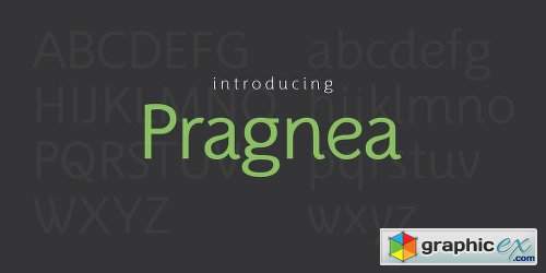 Pragnea Font Family - 6 Fonts