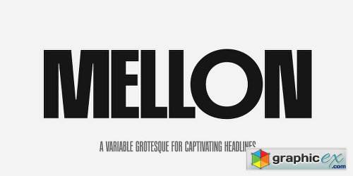 PF Mellon Font Family - 5 Fonts