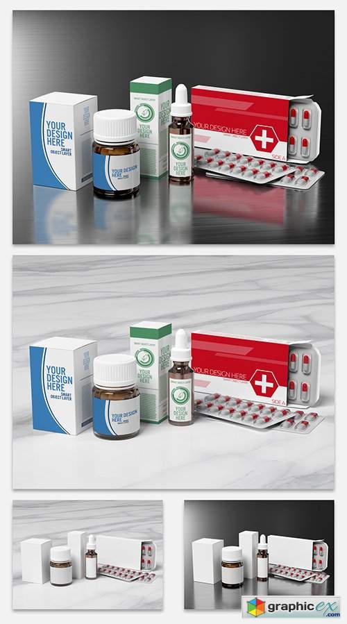 Pharmaceutical Packaging Mockup