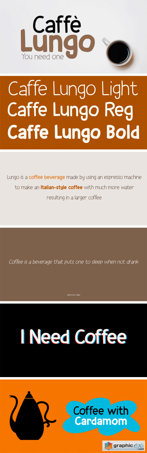 Caffe Lungo Font