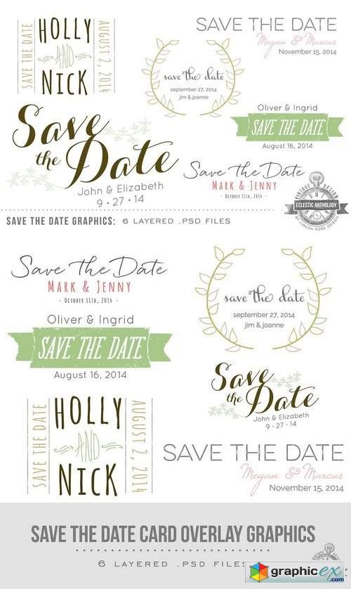 Save the Date Overlay Graphics