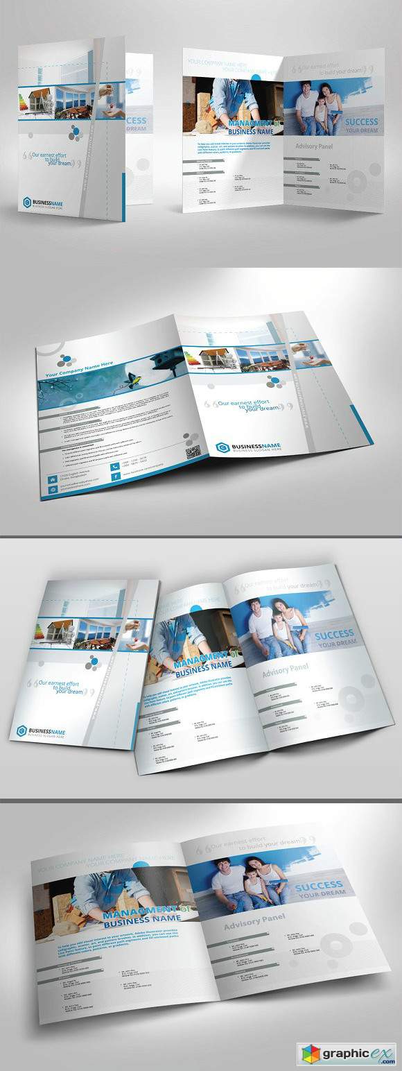 Real Estate Company Brochure Bi Fold