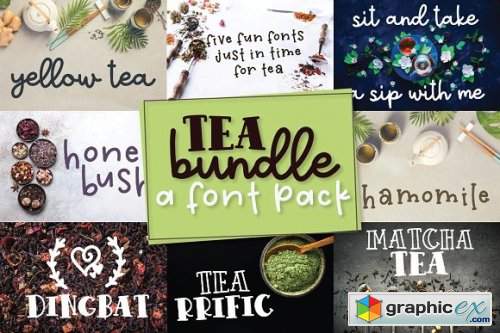 Tea Bundle - A Varie-Tea Font Pack
