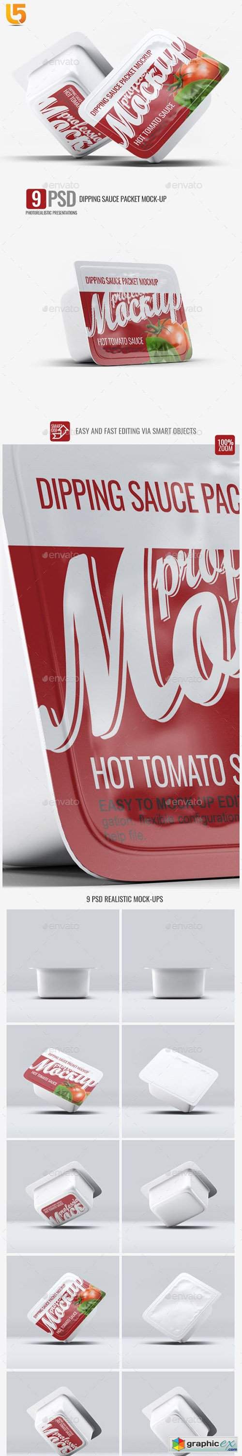 Dipping Sauce Packet Mock-Up