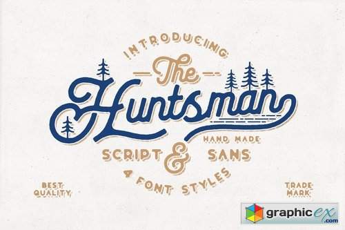 The Huntsman Script Vintage Typeface Ver.1