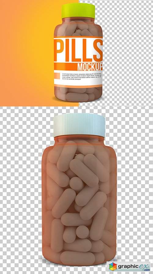 Pill Bottle Mockup 249148455