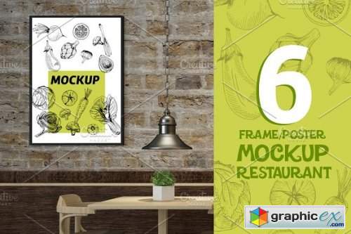 Mockup Bundle Poster Restaurant