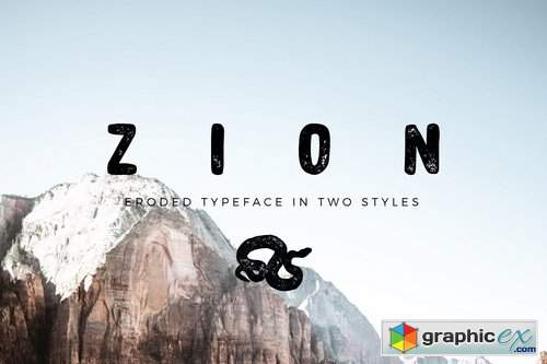 Zion Eroded Grunge Font