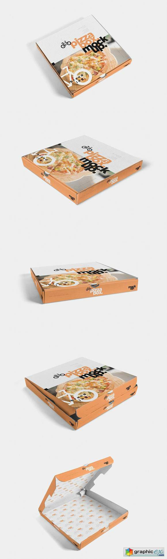 5 Pizza Box Mockups