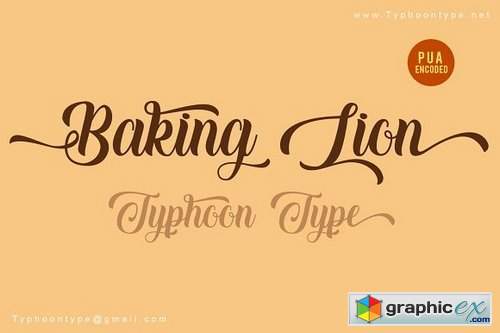 Baking Lion font