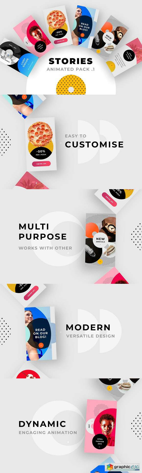 ANIMATED Instagram Stories Pack No1