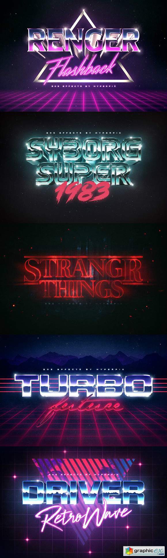 80s Text Effects Vol3