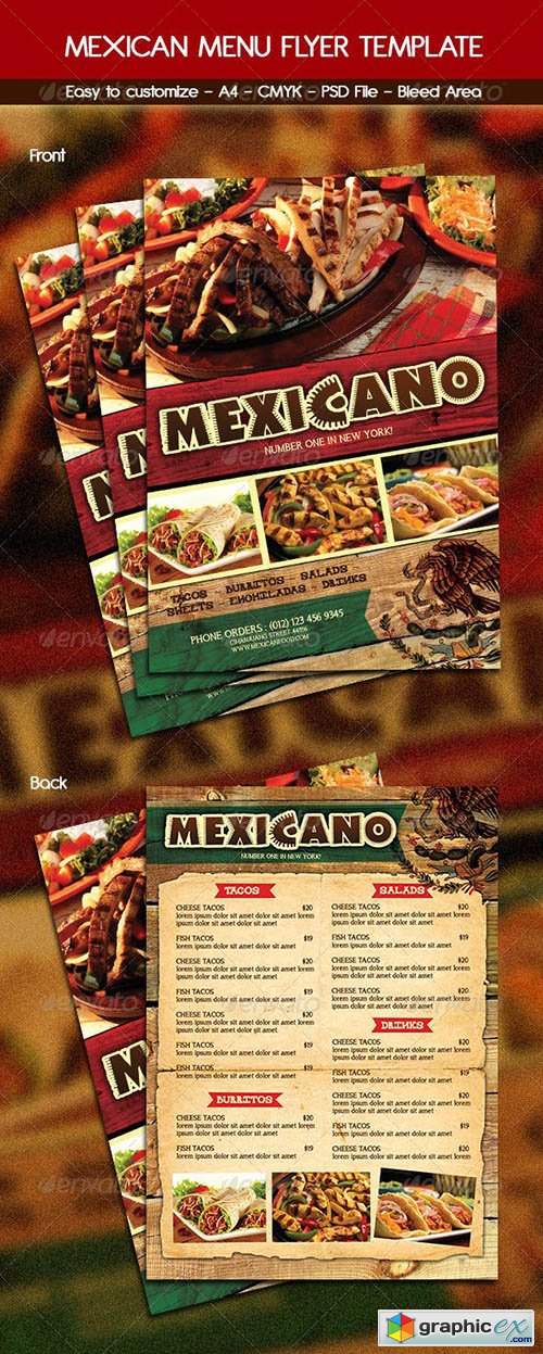 Mexican Food Menu 6248871