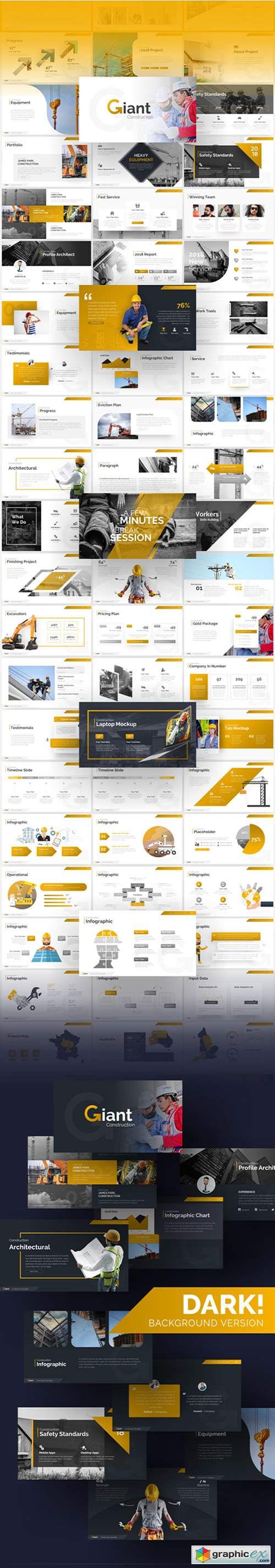 Giant Construction PowerPoint Presentation Template
