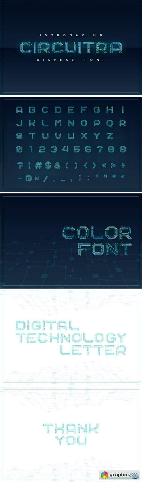 Circuitra Color Font