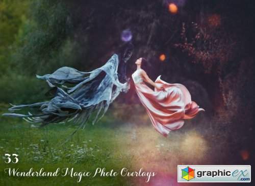 33 Wonderland Magic Photo Overlays