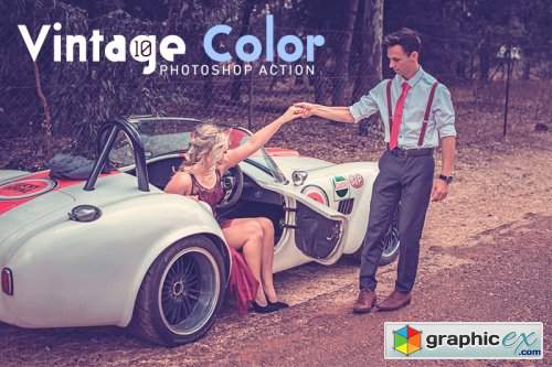 10 Vintage Color Photoshop Action