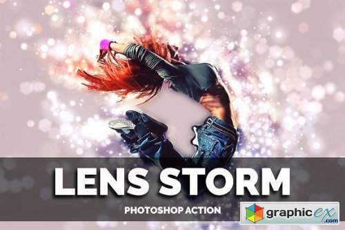 Lens Storm Photoshop Action