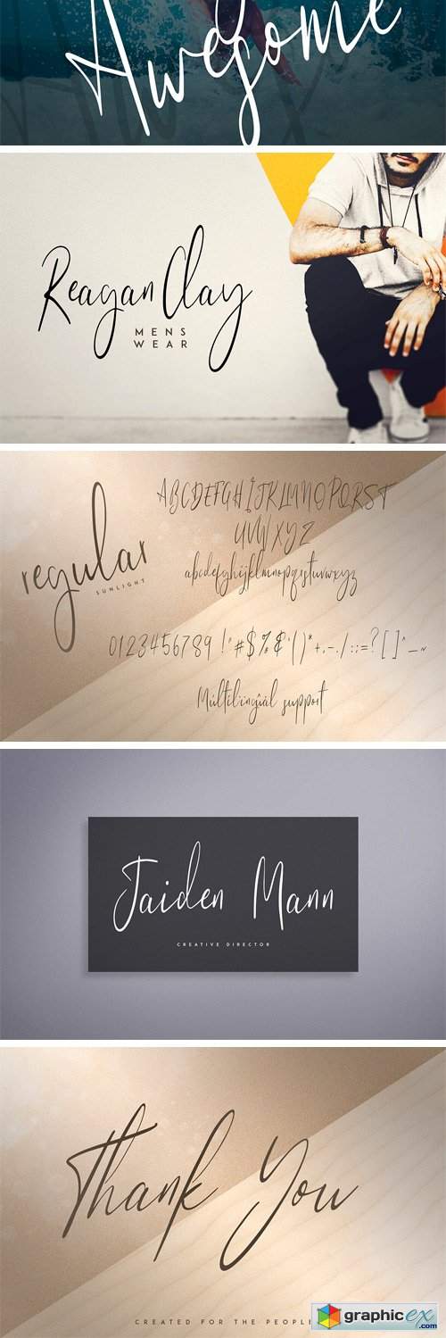 Sunlight - Signature Typeface
